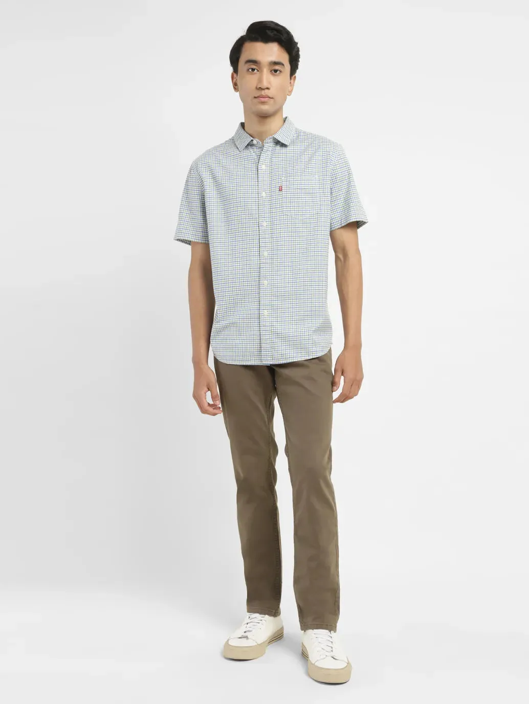 Men's Checkered Slim Fit Shirt