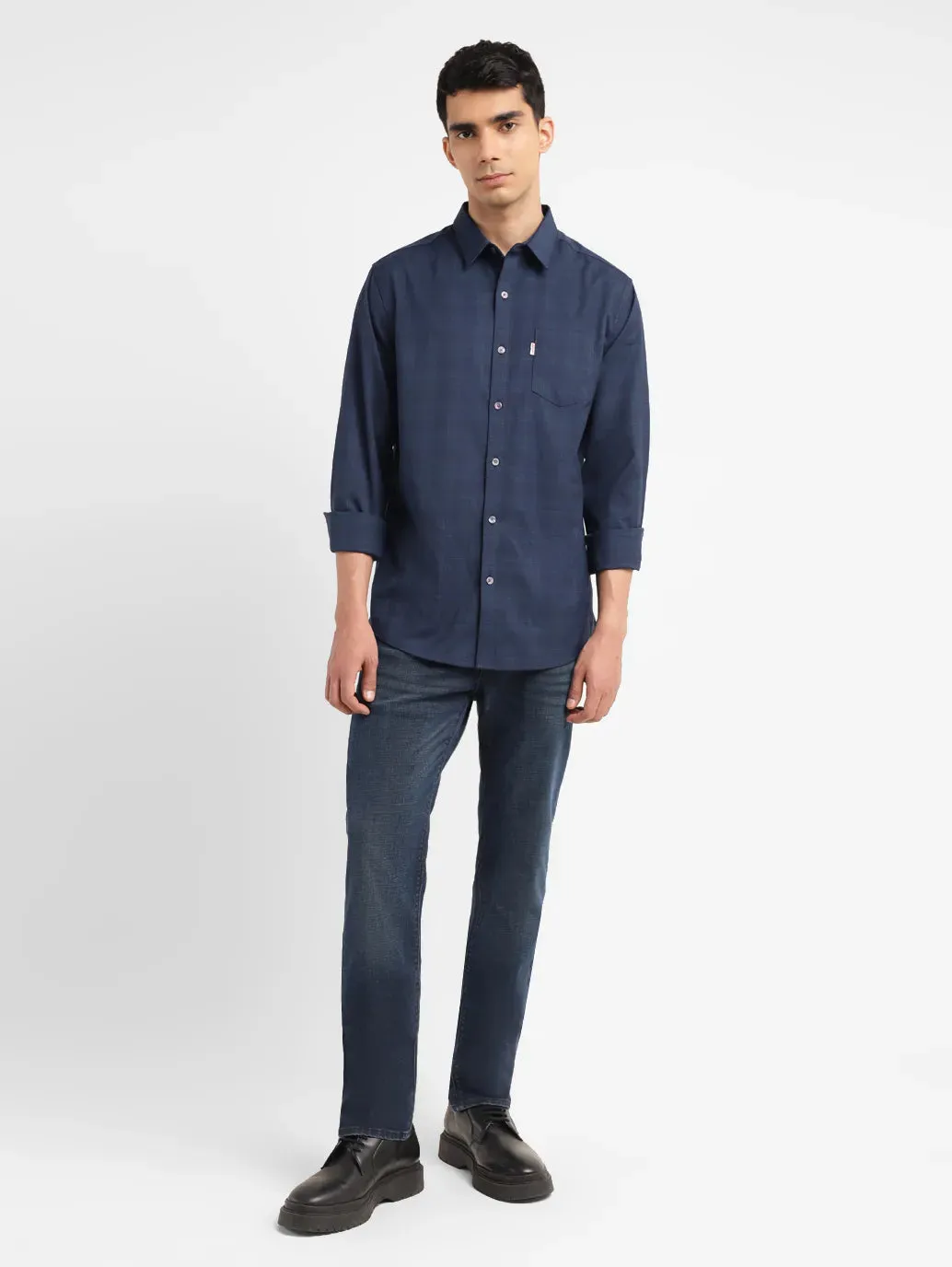 Men's Checkered Slim Fit Shirt
