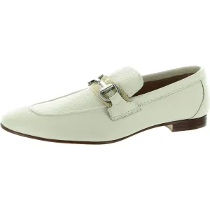 Mens Embellished Leather Loafers