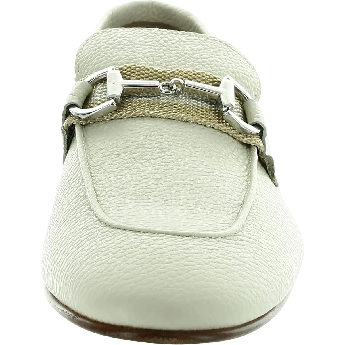 Mens Embellished Leather Loafers