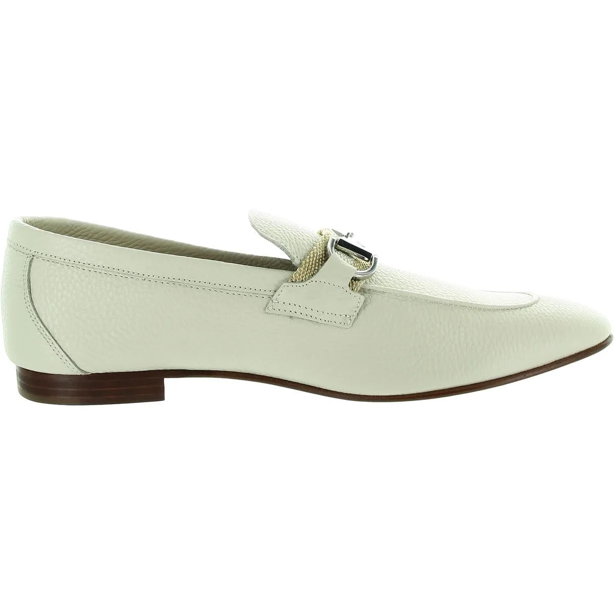 Mens Embellished Leather Loafers