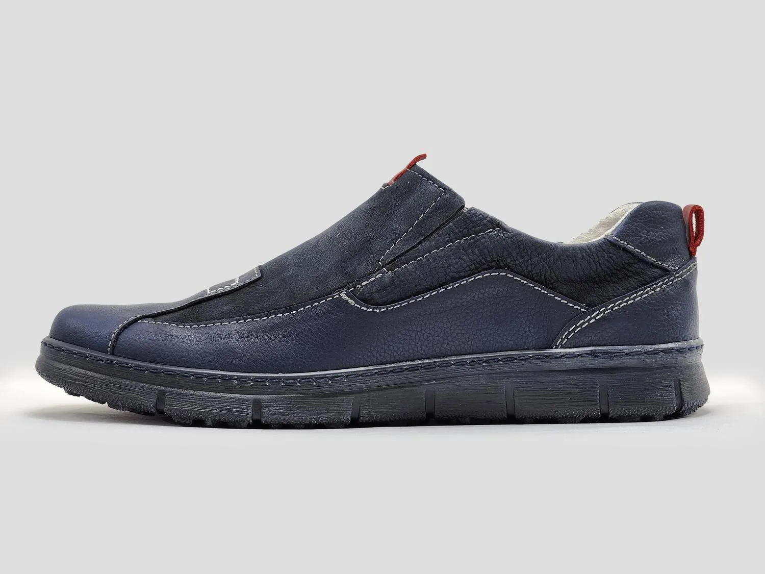 Men's Everyday Slip-On Leather Shoes In Navy