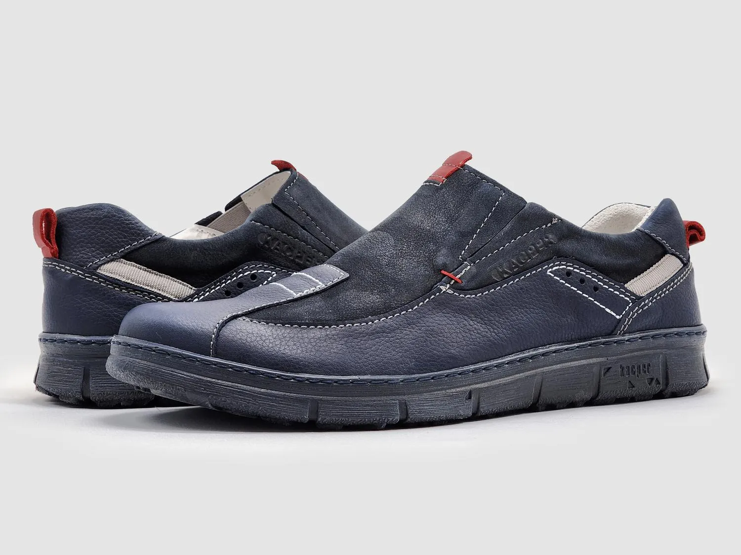Men's Everyday Slip-On Leather Shoes In Navy