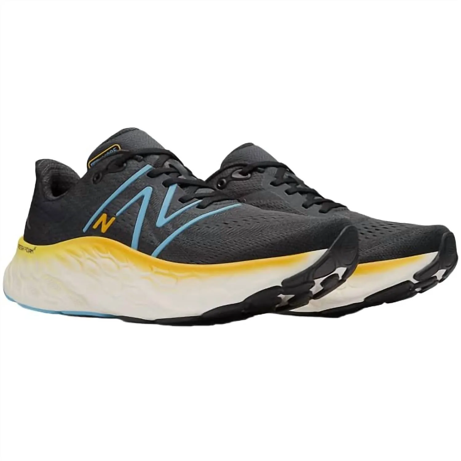 Men’S Fresh Foam X More V4 Sneakers In Blue Yellow