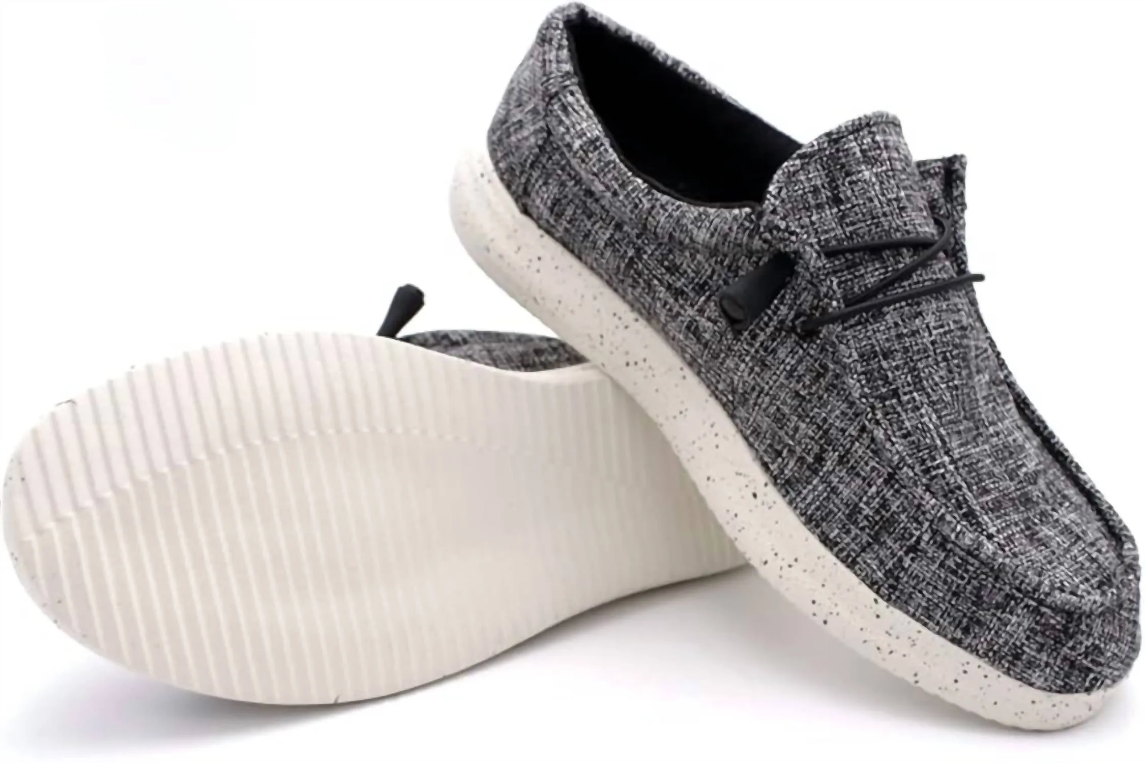 Men��S Huntington Comfort Hola! Shoes In Black Melange