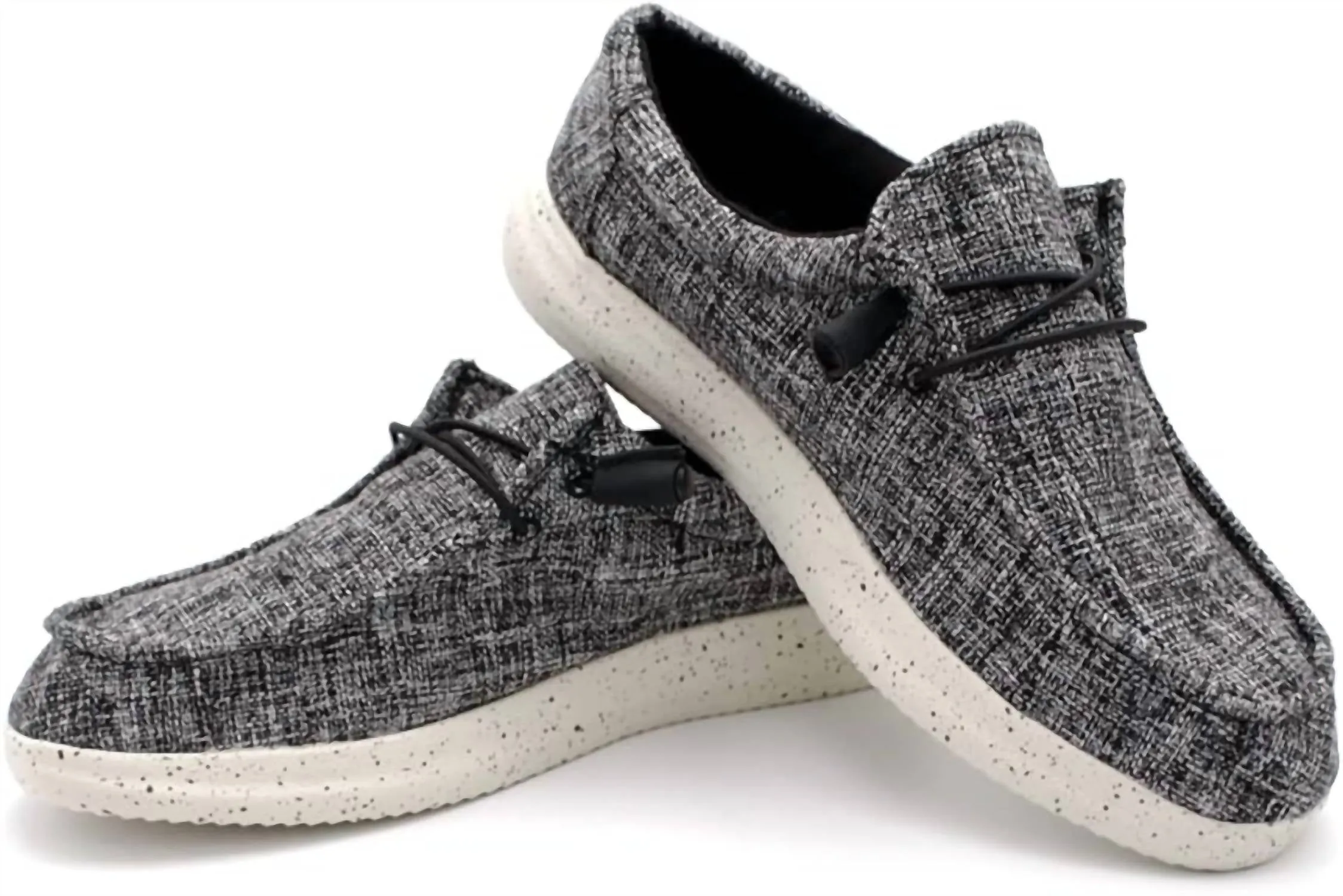 Men��S Huntington Comfort Hola! Shoes In Black Melange