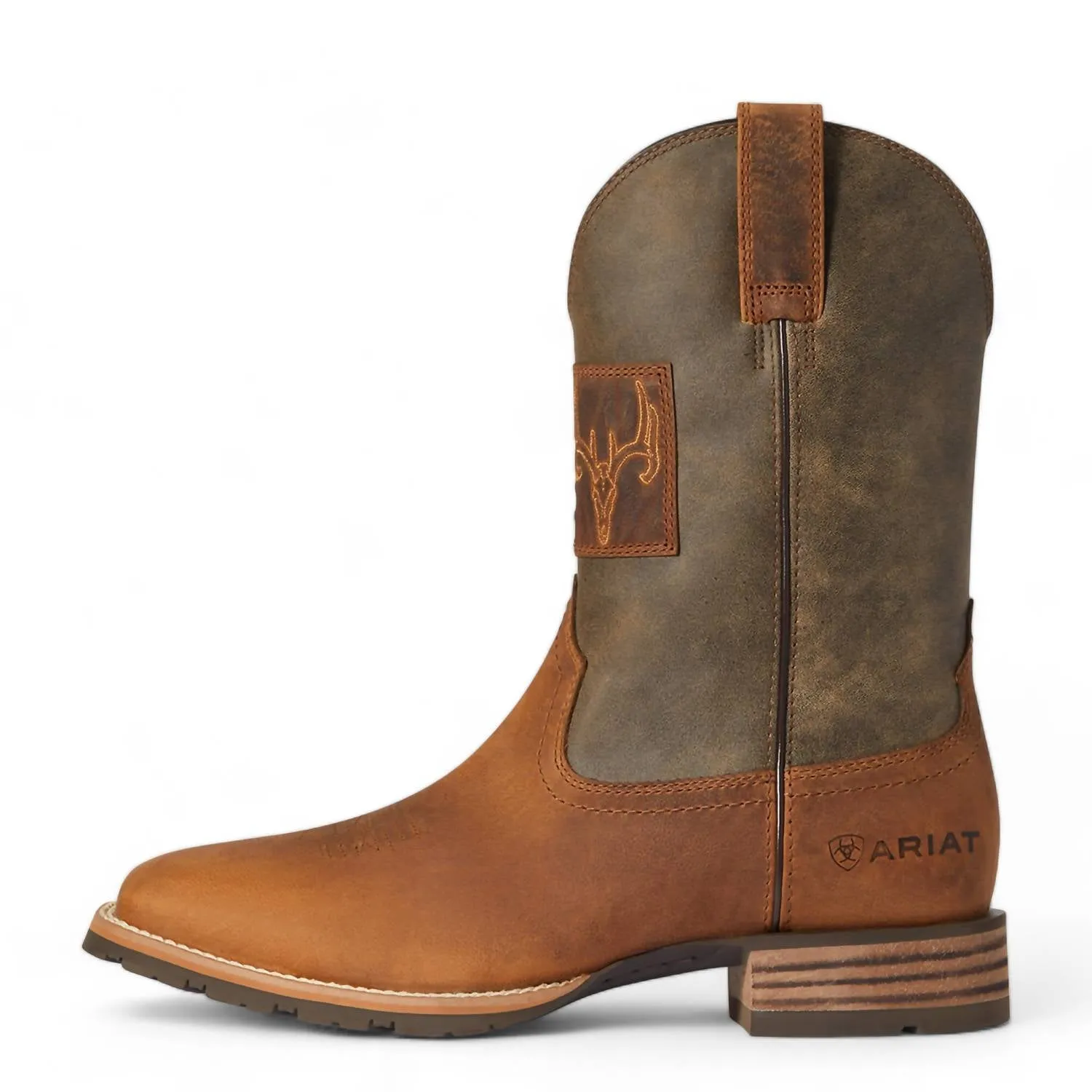 Men's Hybrid Patriot Country Western Boot In Casper Brown