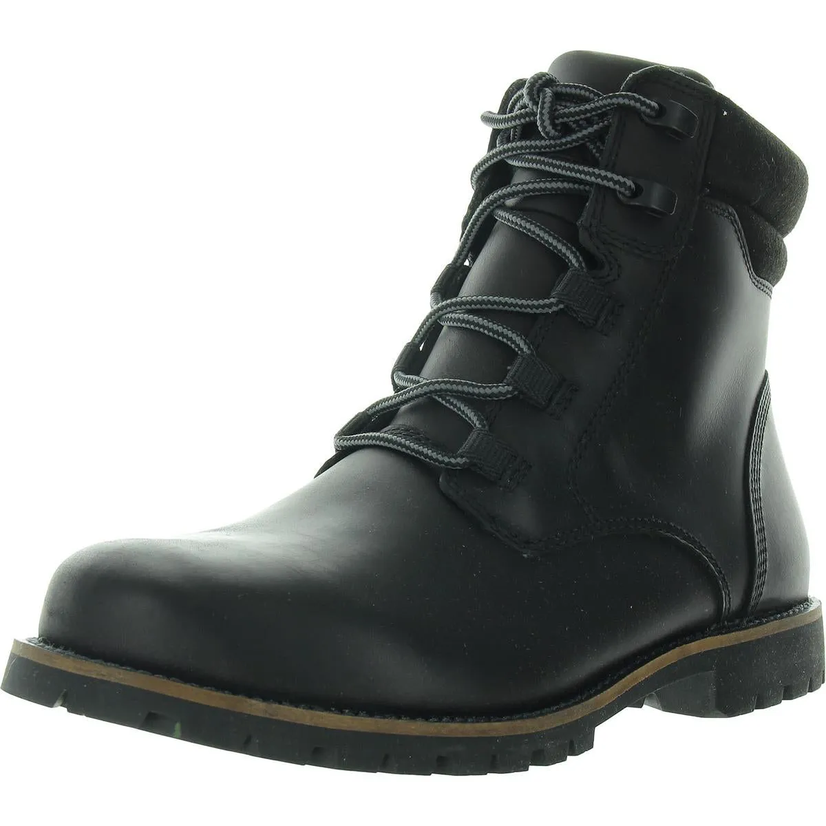 Mens Lace-Up Leather Combat & Lace-Up Boots