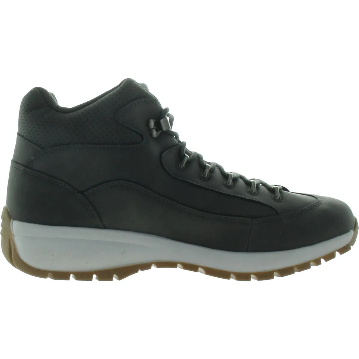 Mens Lace-Up Nubuck Hiking Boots