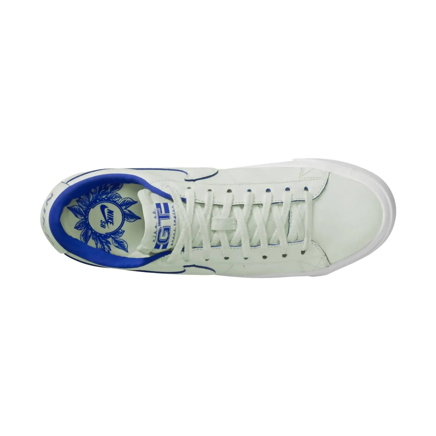 Men's Sb Blazer Low Pro Gt Premium 20Th Anniversary Sneakers In Summit White/game Royal-Summit White