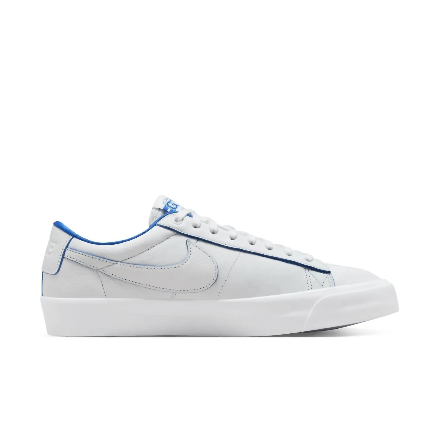 Men's Sb Blazer Low Pro Gt Premium 20Th Anniversary Sneakers In Summit White/game Royal-Summit White