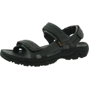 Mens Suede Open Toe Footbed Sandals