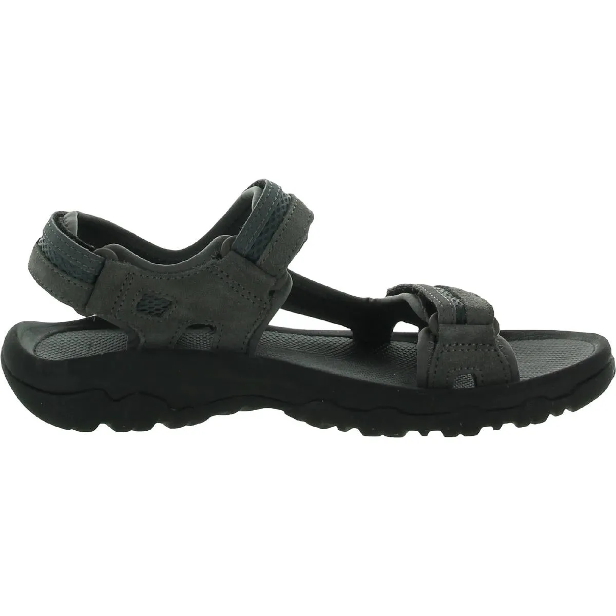 Mens Suede Open Toe Footbed Sandals