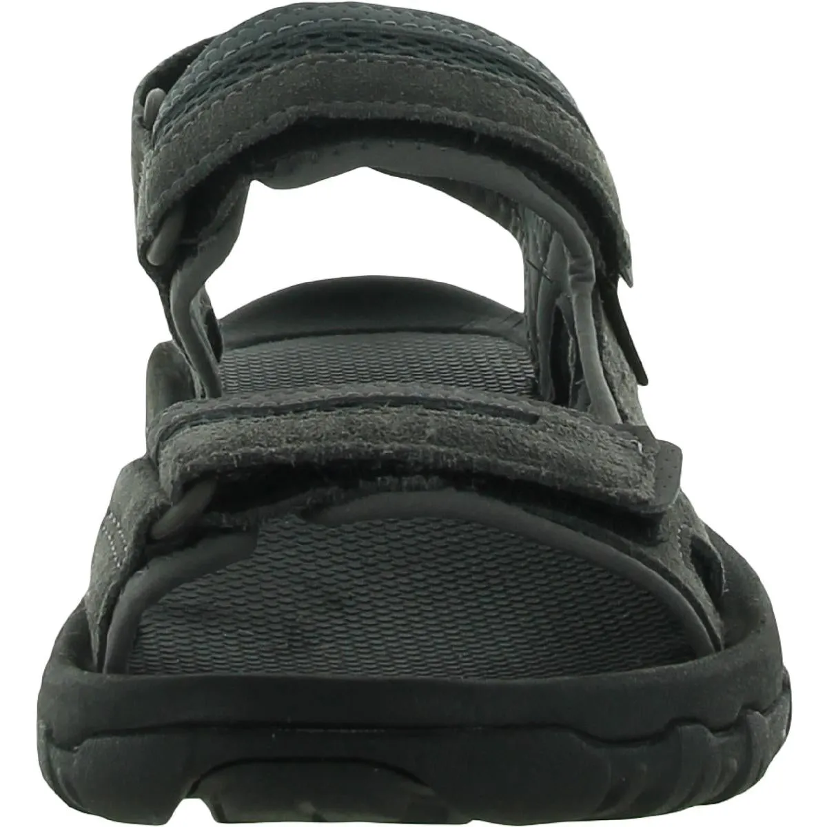 Mens Suede Open Toe Footbed Sandals