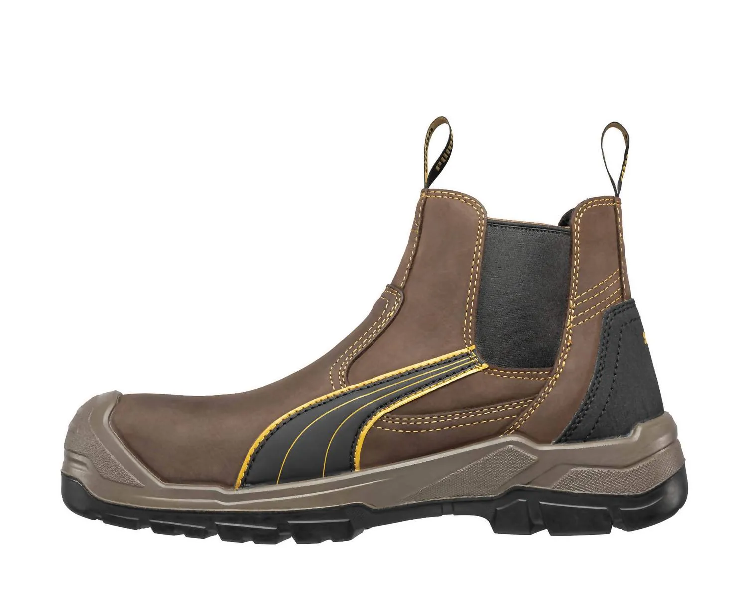 Men's Tanami Mid Safety Composite Toe Work Shoes In Brown