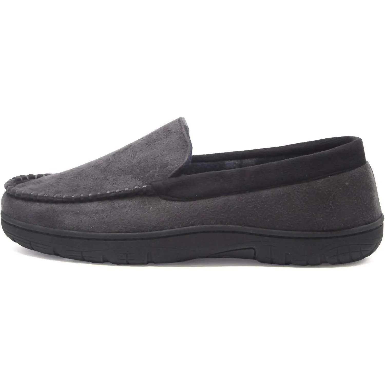 Men's Textured Moccasin In Grey
