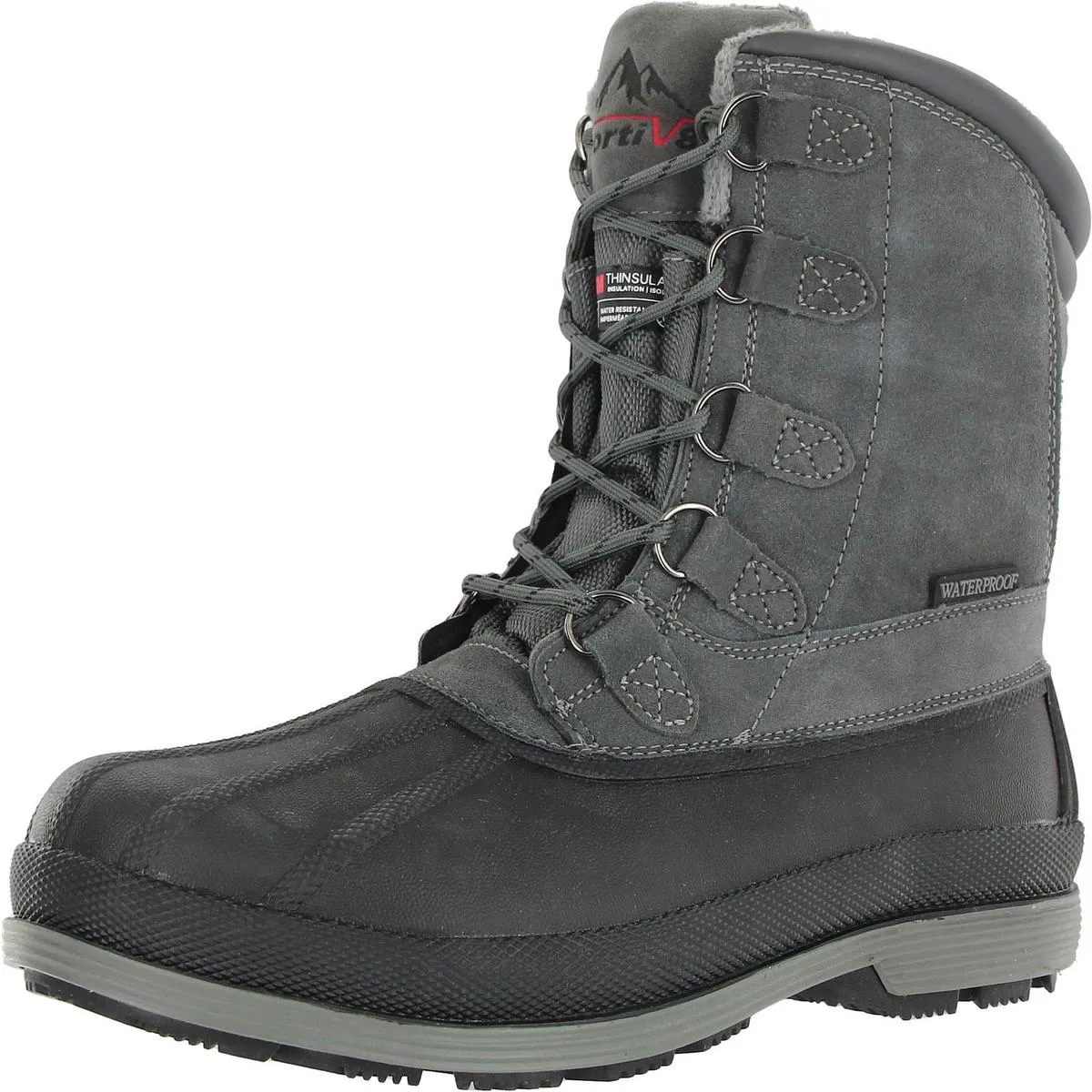 Mens Waterproof Suede Winter Boots