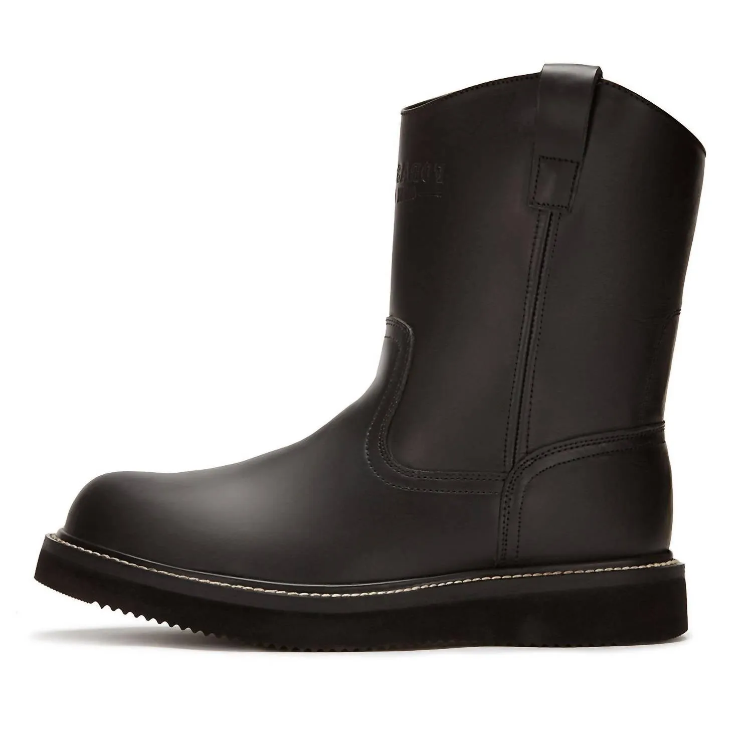 Men's Work Leather Boots In Black