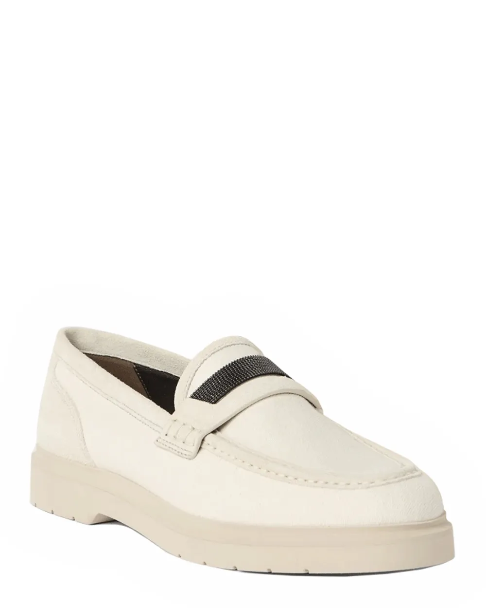 Monili Penny Loafers in Ecru