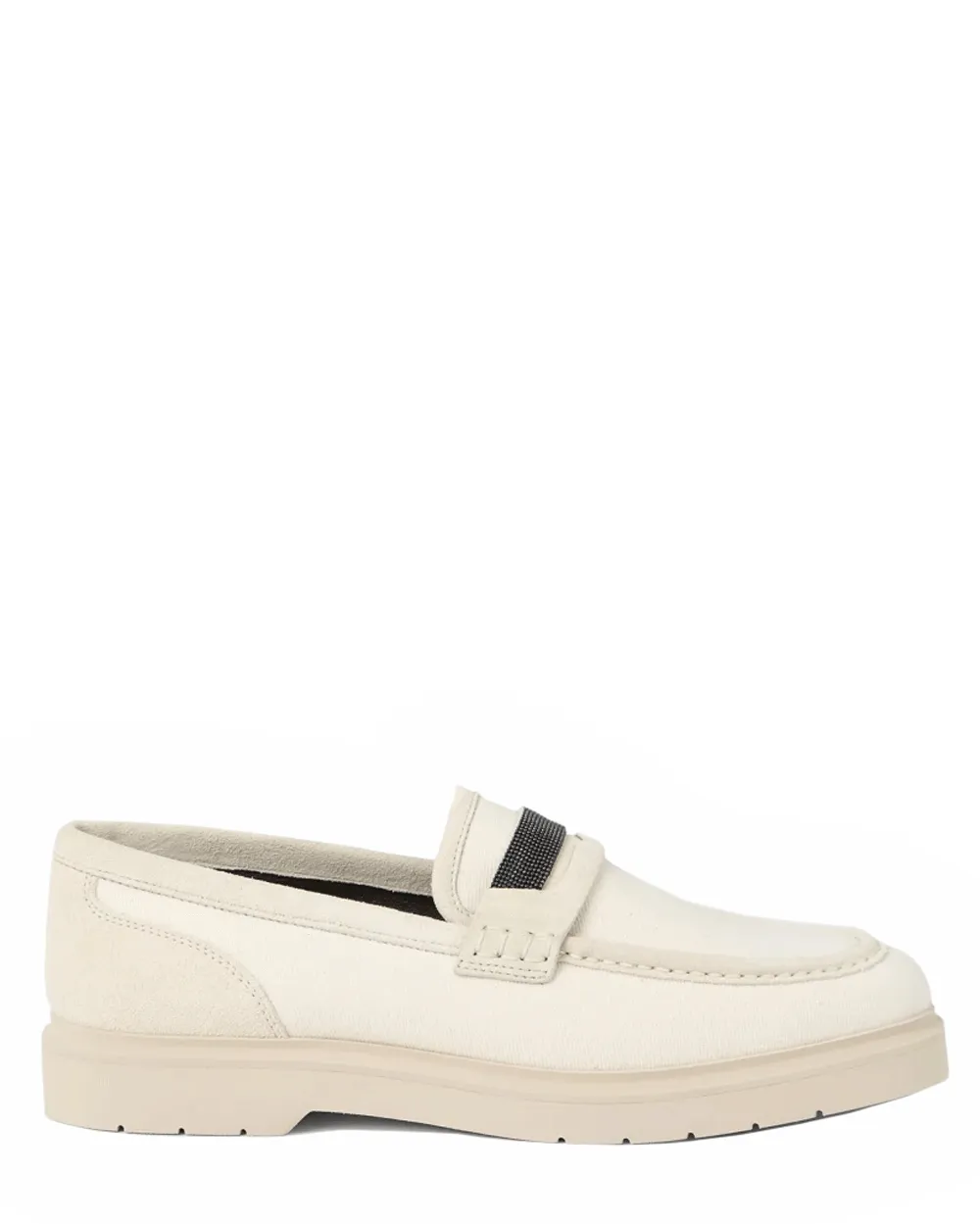 Monili Penny Loafers in Ecru