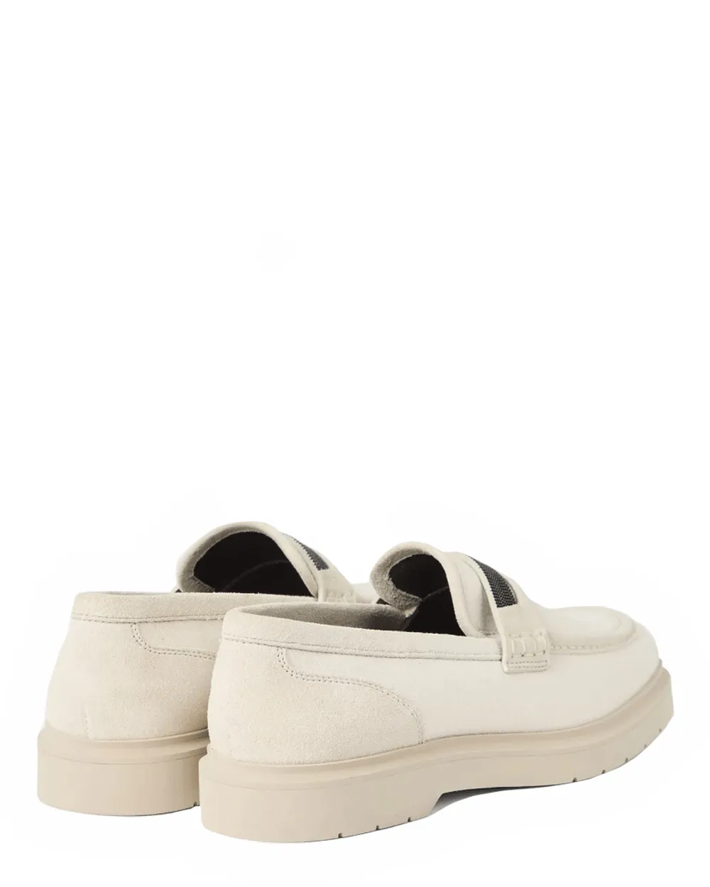 Monili Penny Loafers in Ecru