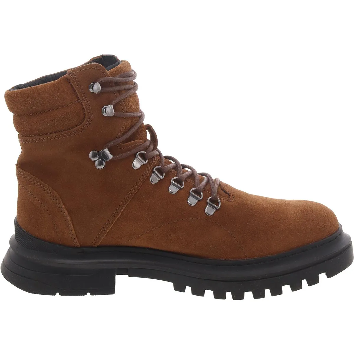 Monty Mens Suede Lug Sole Combat & Lace-Up Boots