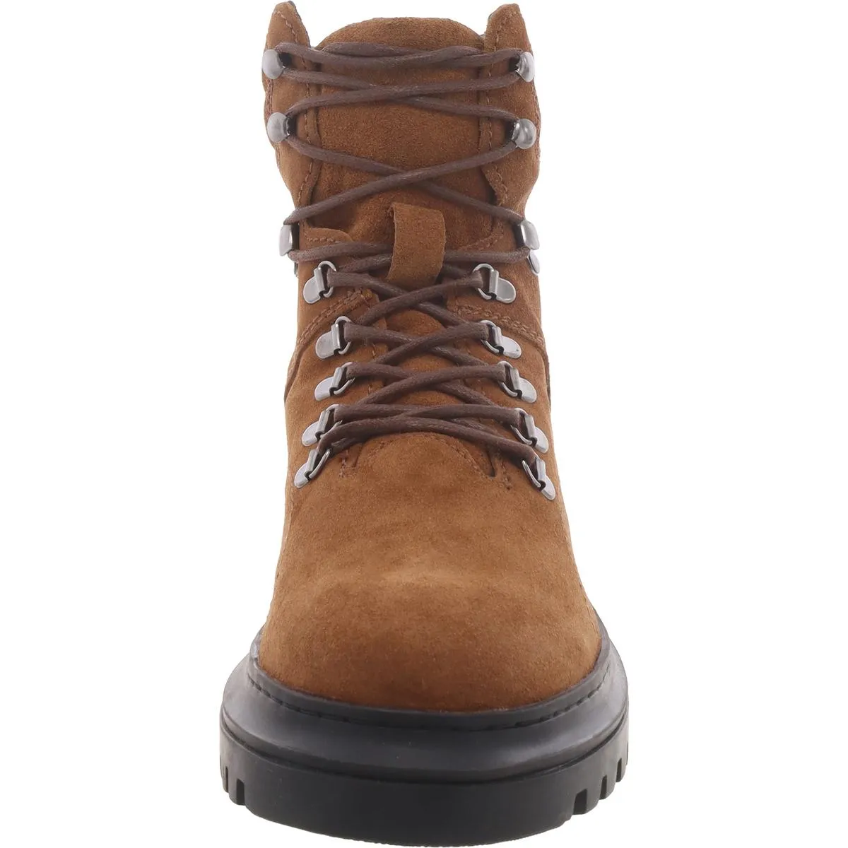 Monty Mens Suede Lug Sole Combat & Lace-Up Boots