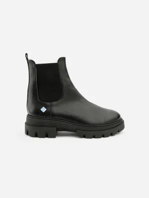 My Chelsea Dallas Corn Leather Vegan Boots | Black