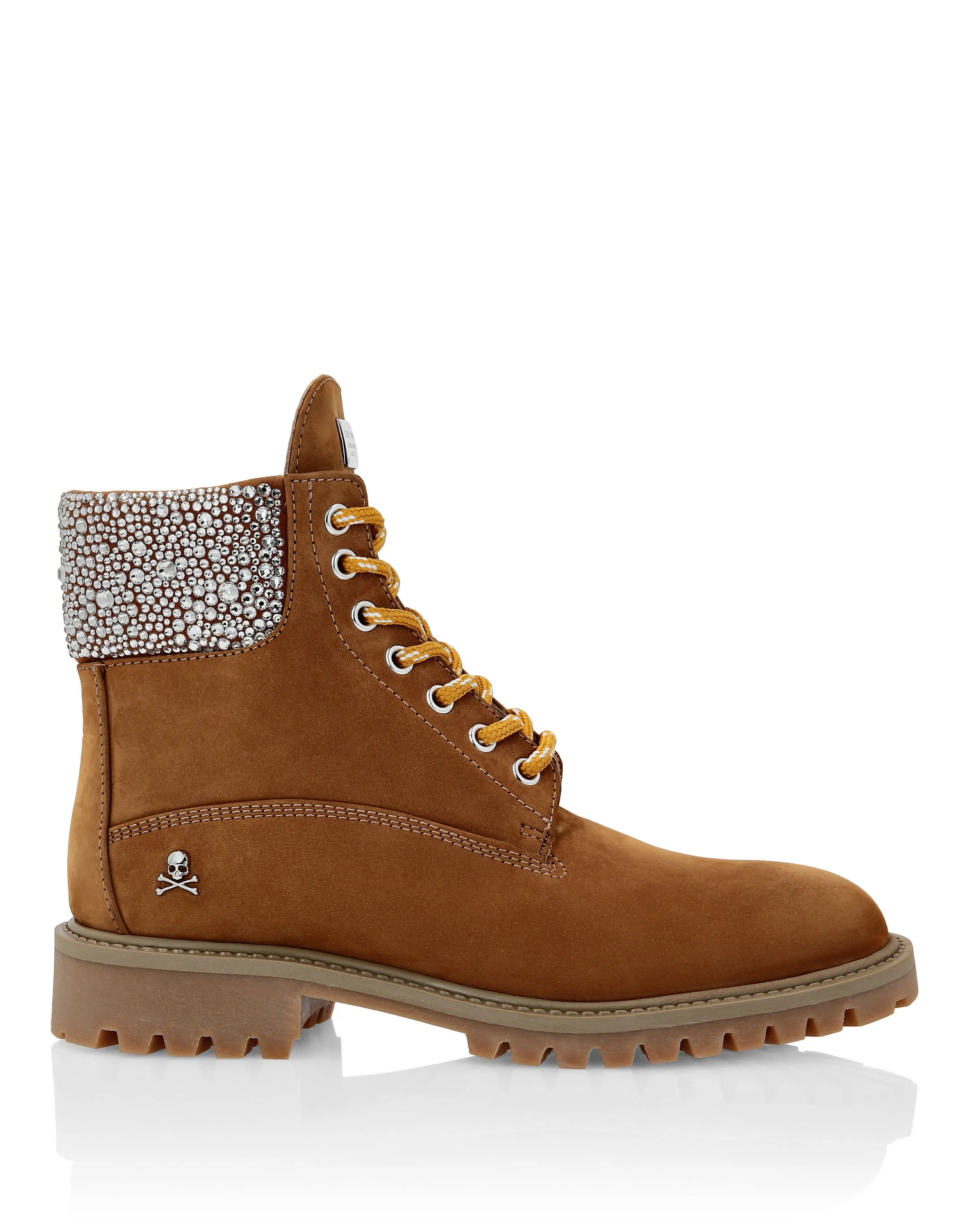 Nabuk Boots Low Flat Crystal The Hunter