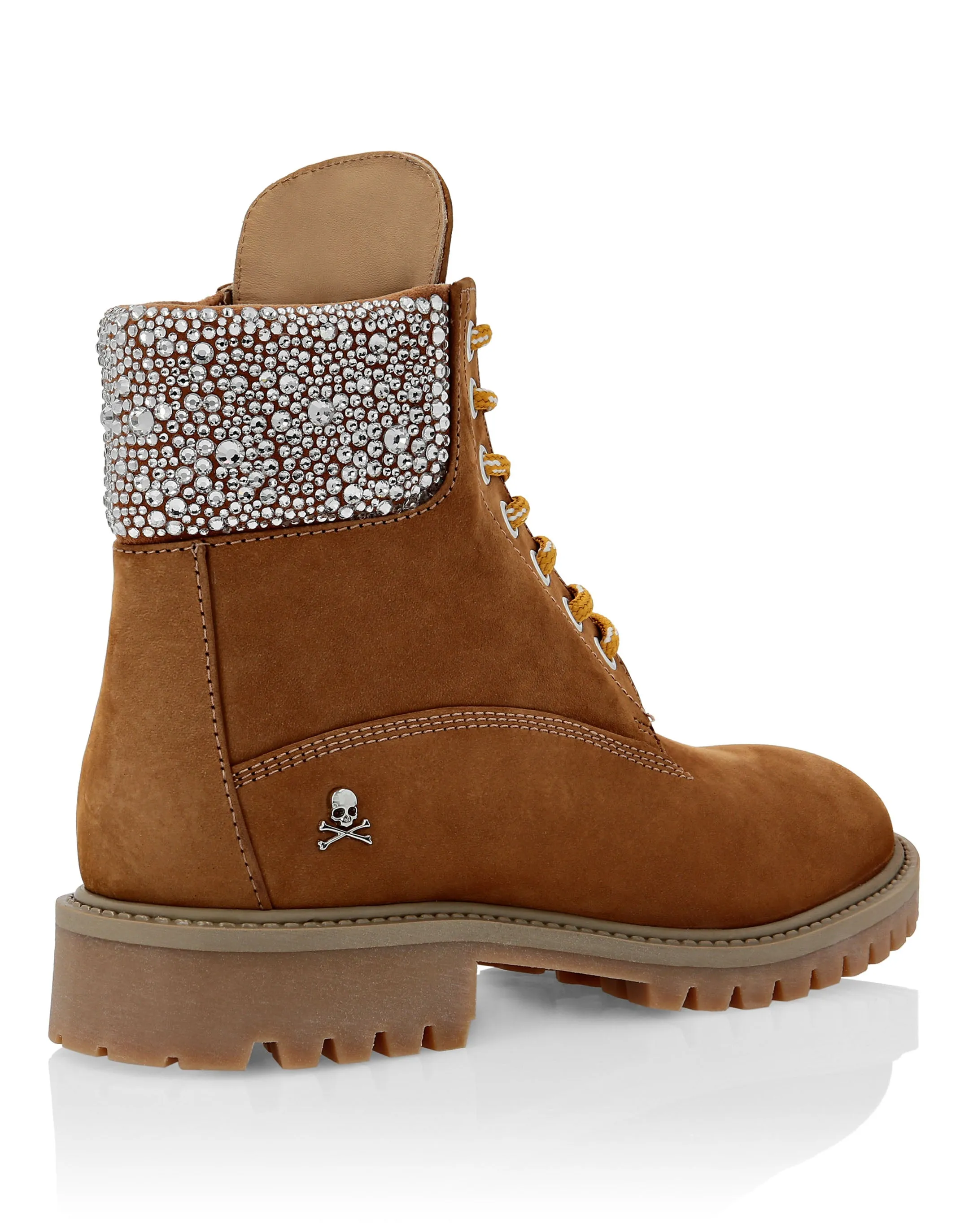 Nabuk Boots Low Flat Crystal The Hunter