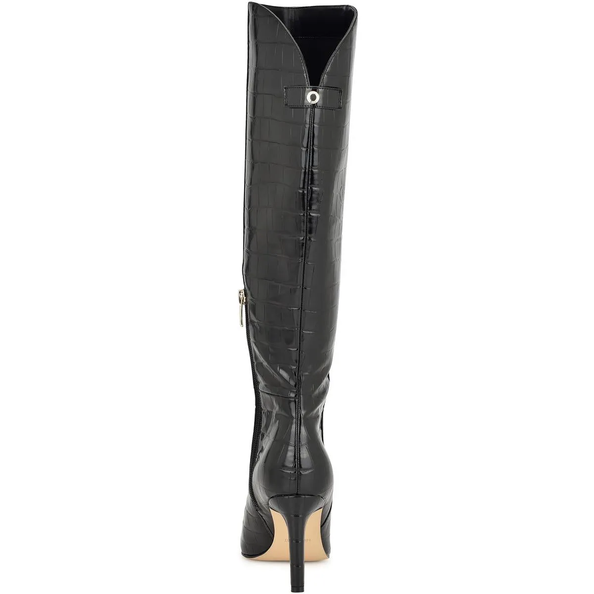 Napts 3 Womens Faux Leather Wide Calf Knee-High Boots