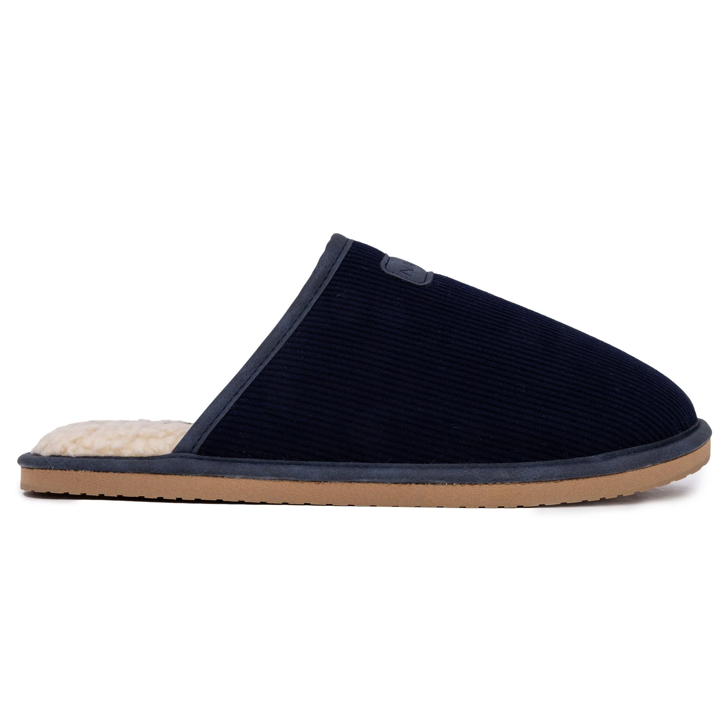 Nautica Mens Faux-Fur-Lined Slipper