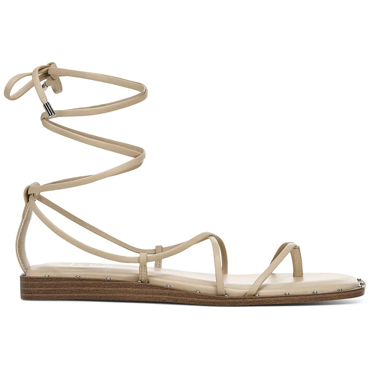 Nazrine Womens Faux Leather Lace Up Strappy Sandals