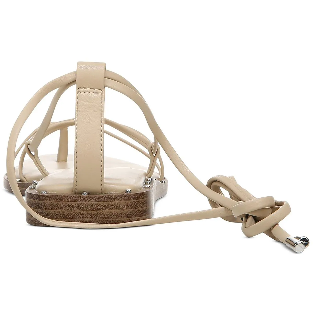 Nazrine Womens Faux Leather Lace Up Strappy Sandals