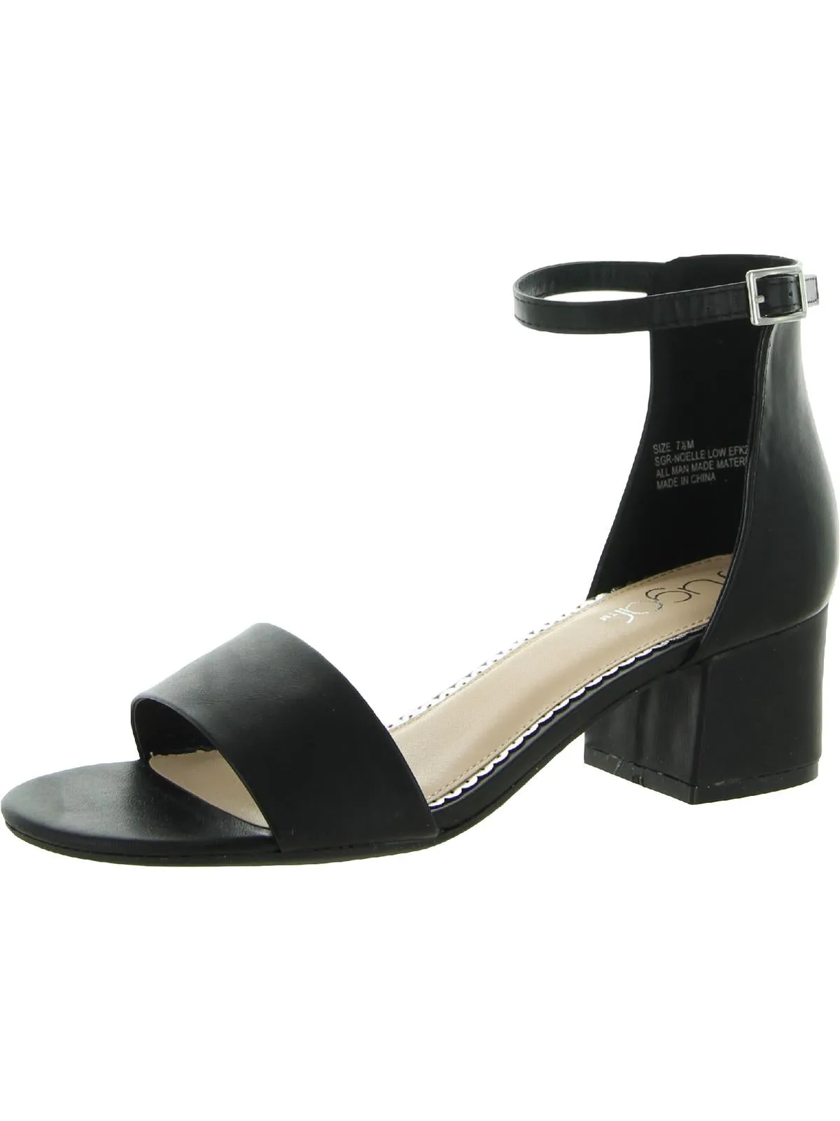 Noelle Womens Padded Insole Ankle Strap Heel Sandals