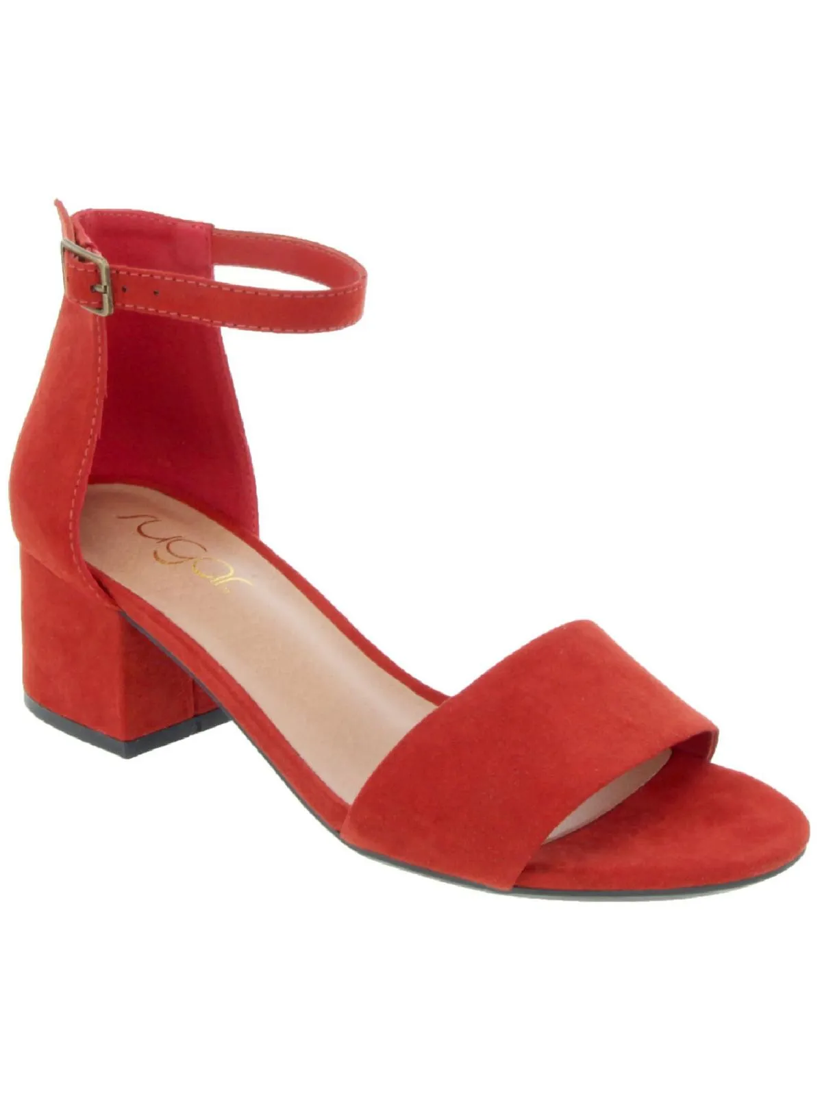 Noelle Womens Padded Insole Ankle Strap Heel Sandals