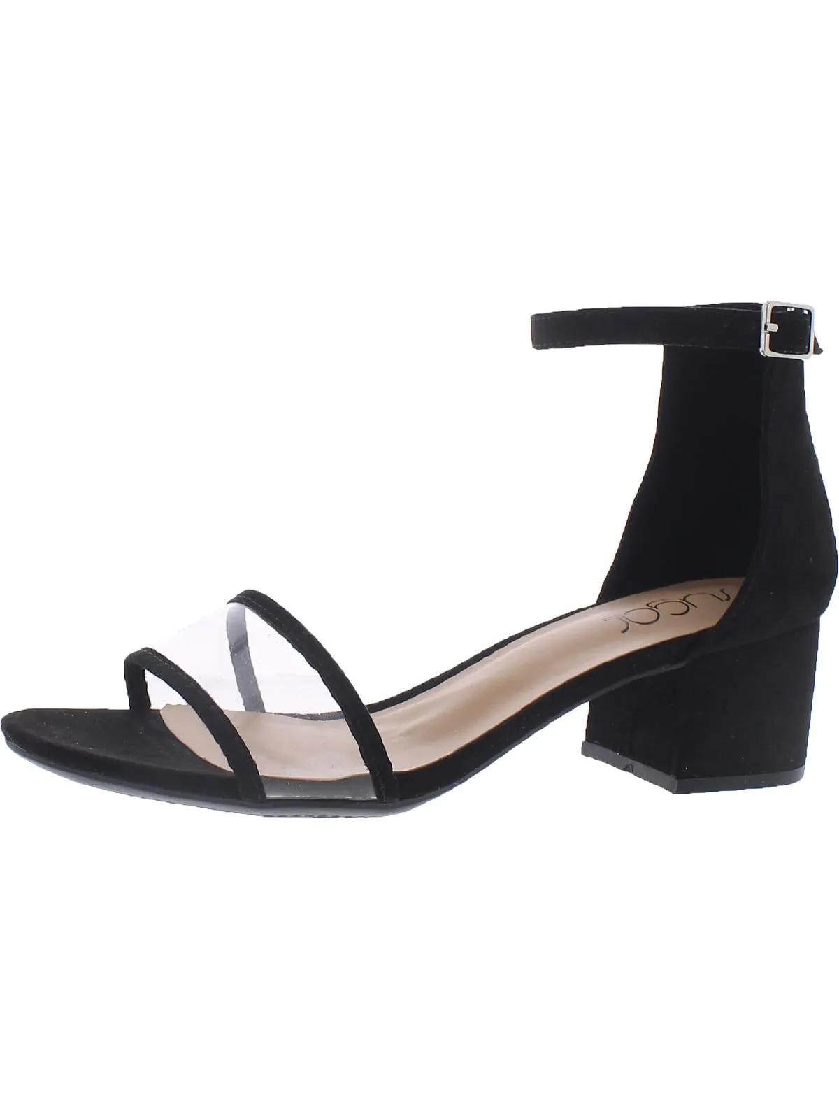 Noelle Womens Padded Insole Ankle Strap Heel Sandals