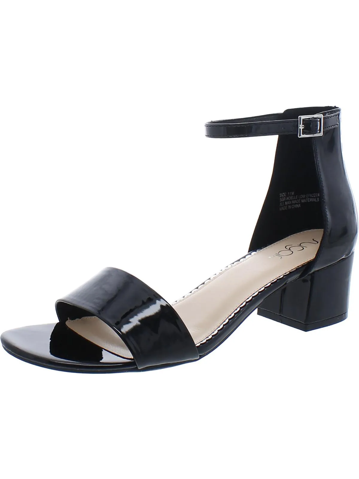 Noelle Womens Padded Insole Ankle Strap Heel Sandals