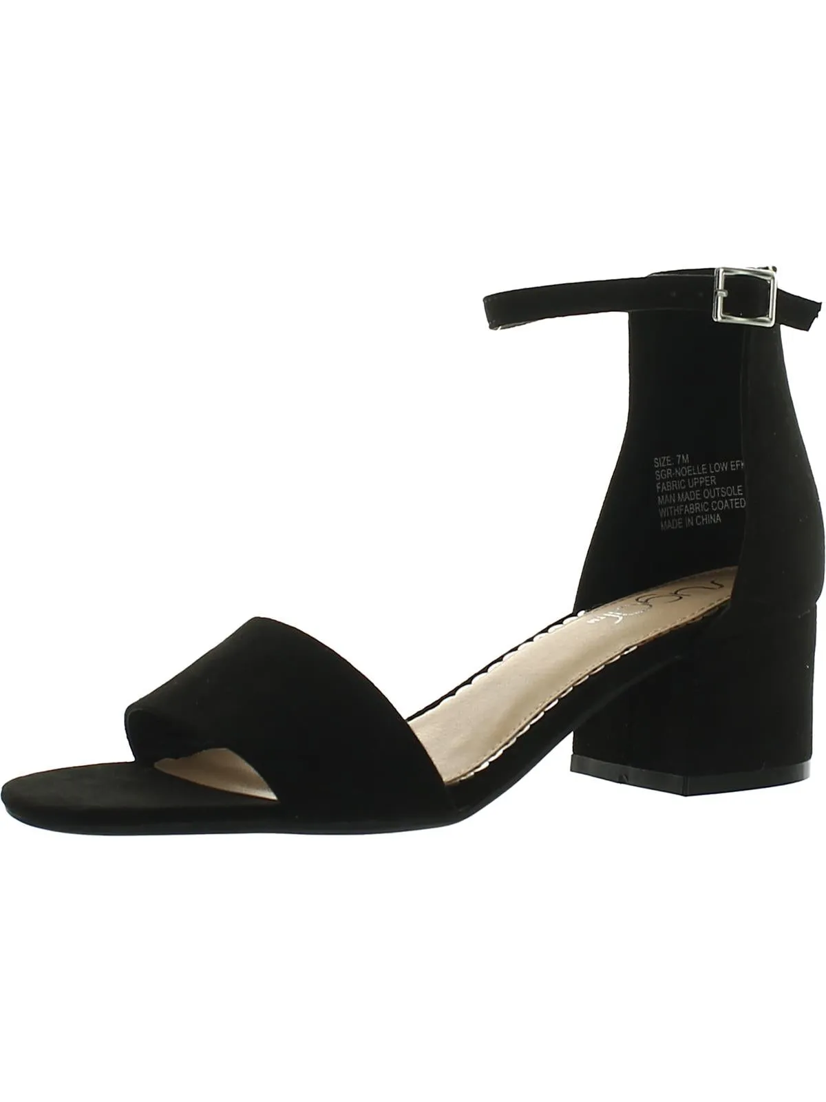 Noelle Womens Padded Insole Ankle Strap Heel Sandals