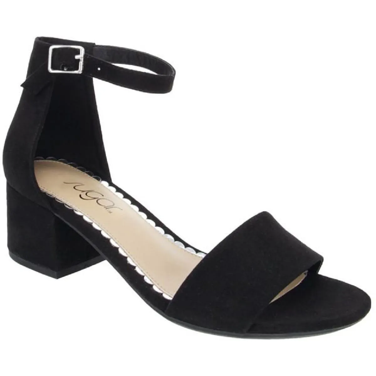 Noelle Womens Padded Insole Ankle Strap Heel Sandals