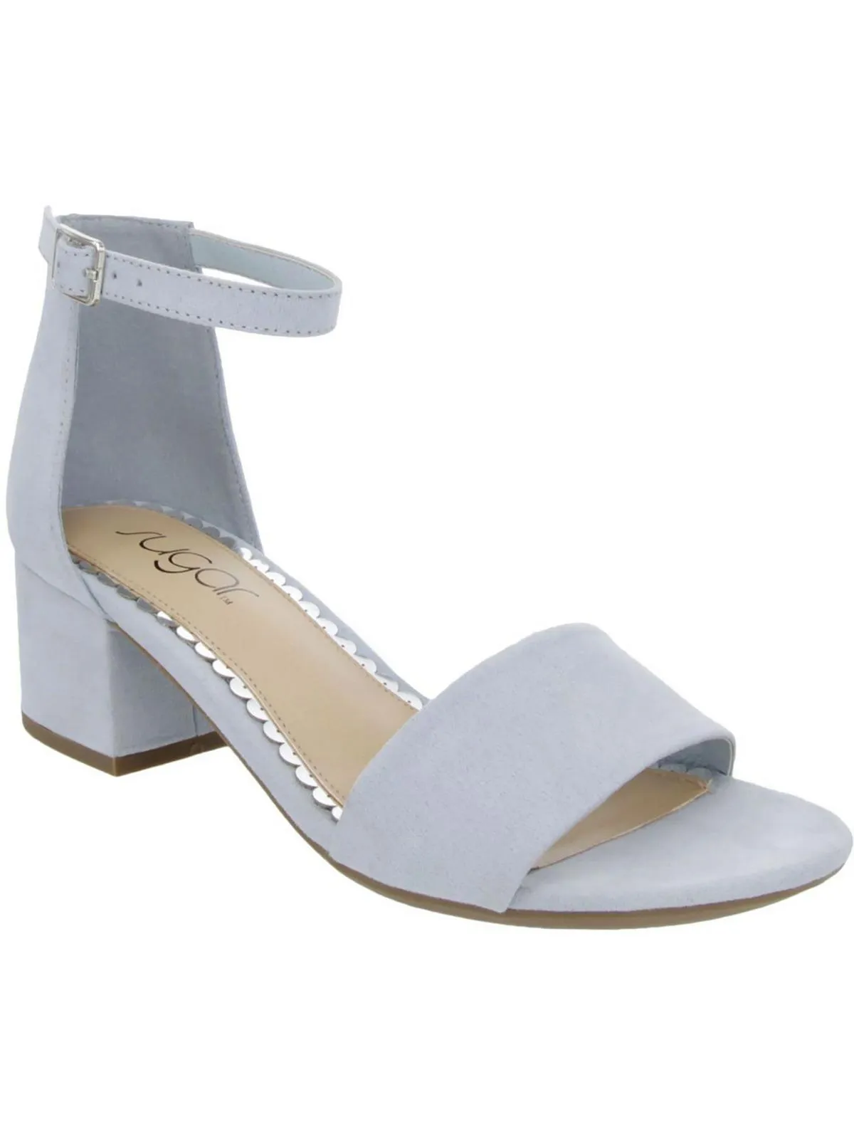 Noelle Womens Padded Insole Ankle Strap Heel Sandals