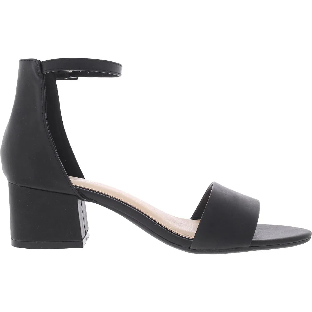 Noelle Womens Padded Insole Ankle Strap Heel Sandals