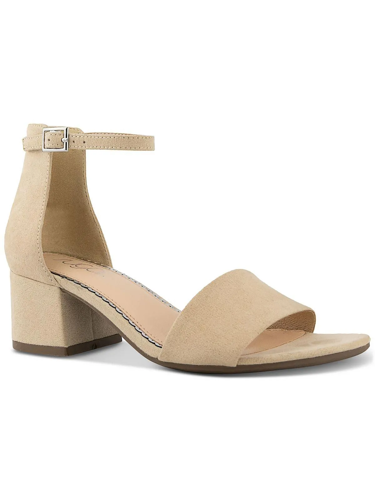 Noelle Womens Padded Insole Ankle Strap Heel Sandals