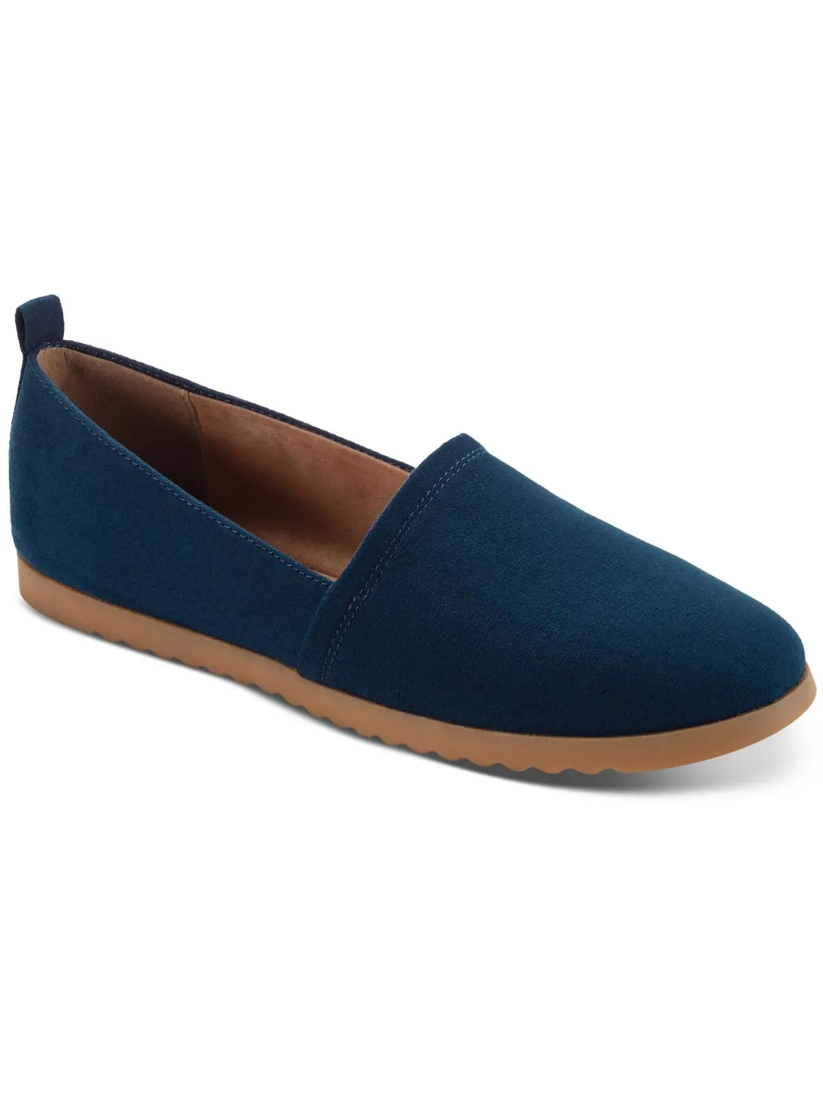 Nolaa Womens Faux Suede Slip-On Loafers