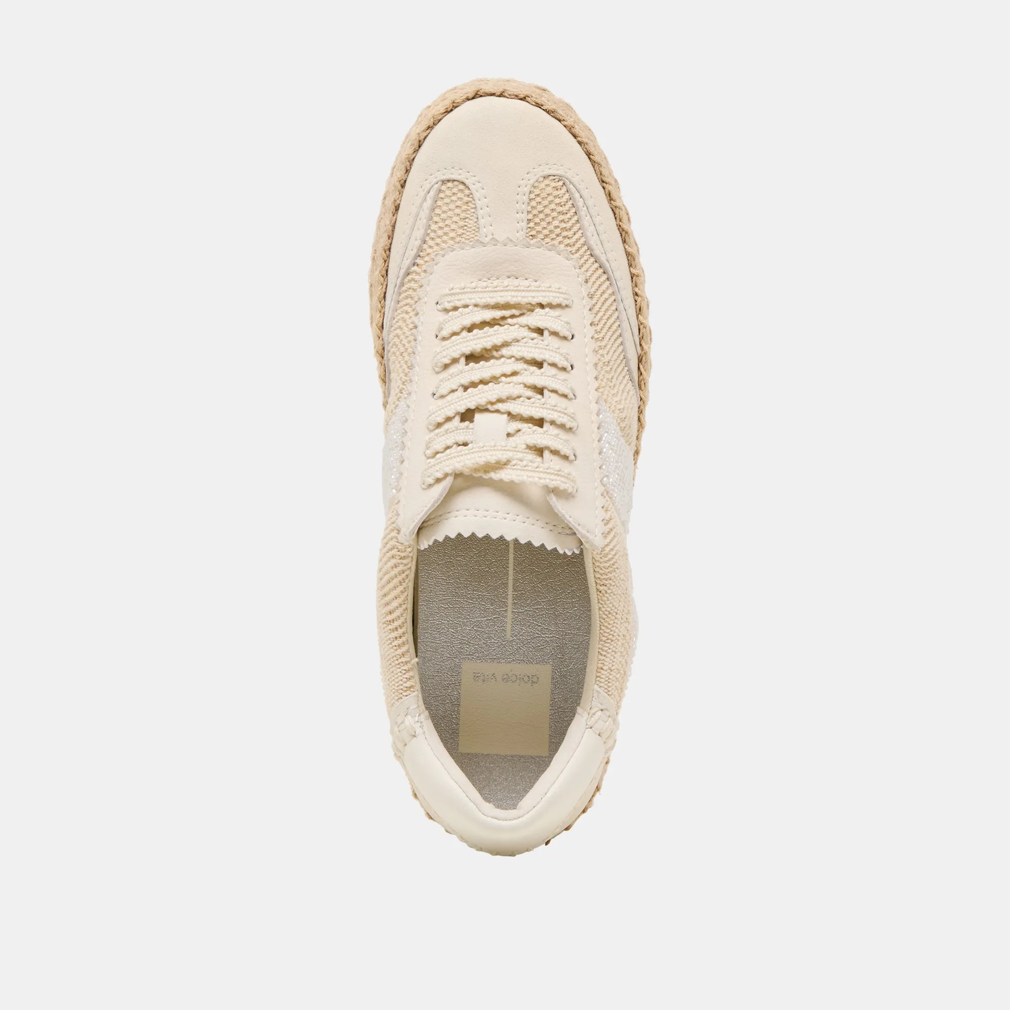 NOTICE ESPADRILLE BEAD SNEAKERS NATURAL MULTI BURLAP