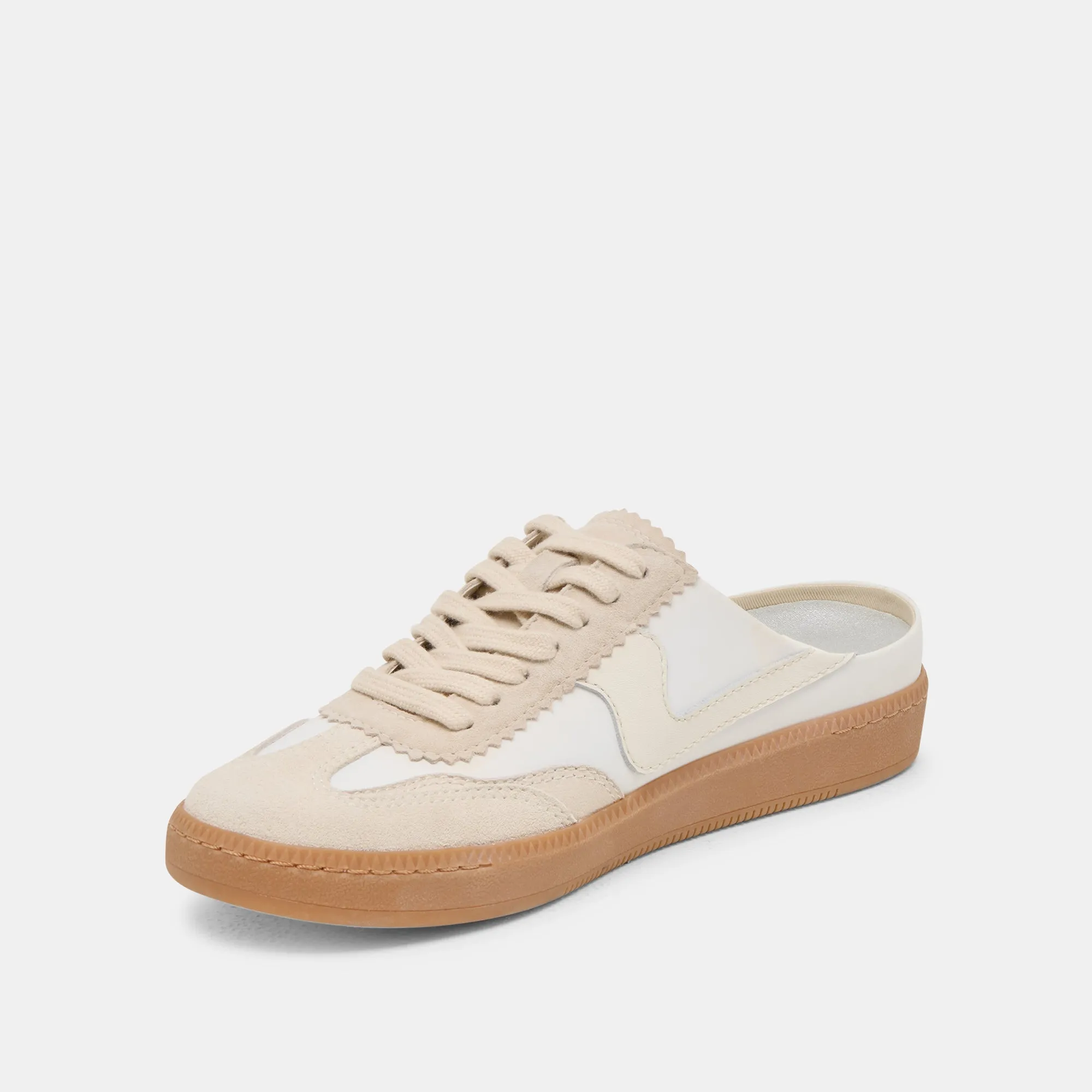 NOTICE SLIDE SNEAKERS IVORY MULTI SUEDE