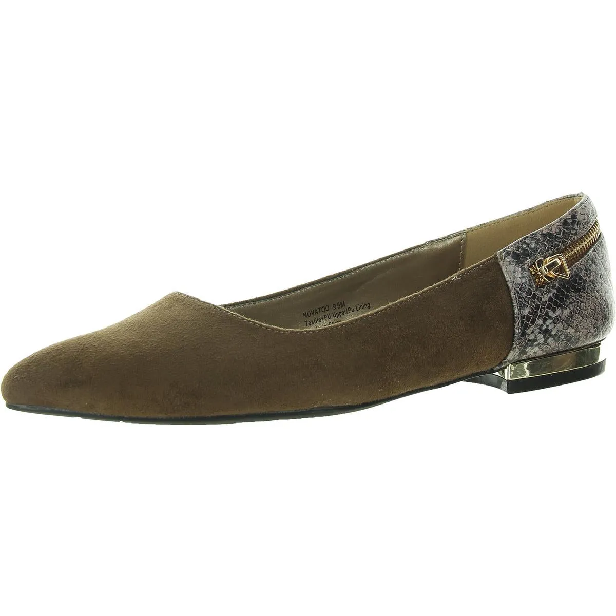 Novatoo Womens Faux Suede Slip On Flats