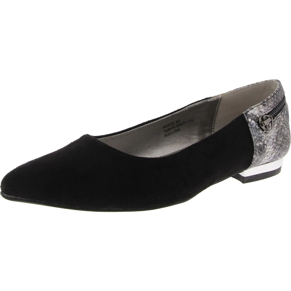 Novatoo Womens Faux Suede Slip On Flats