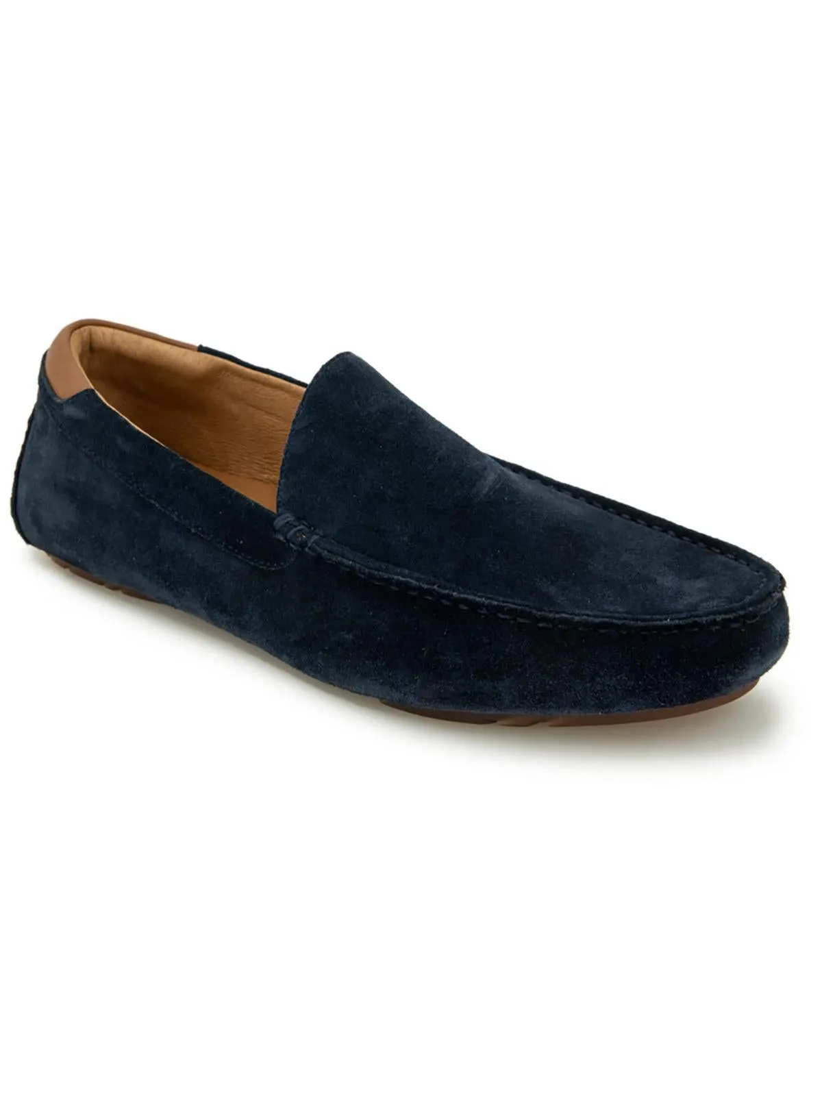 Nyle Mens Leather Driving Loafers