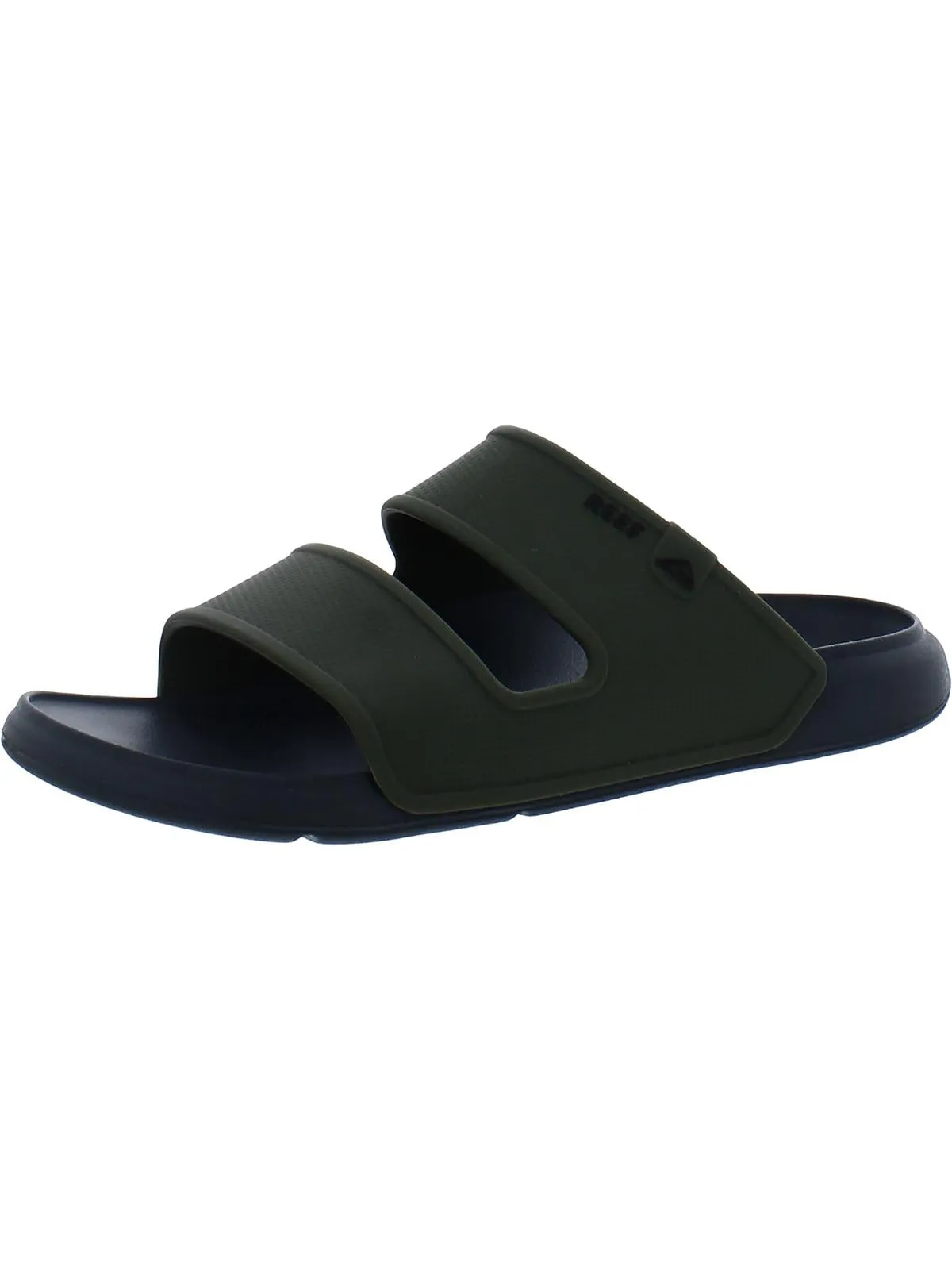 Oasis Double Up Mens Cushioned Footbed Open Toe Slide Sandals